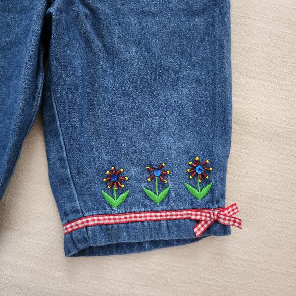 Y2k Embroidered Capri Pants 3t - Picture 2 of 6